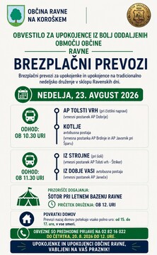 Brezplačni prevozi na nedeljsko dogajanje